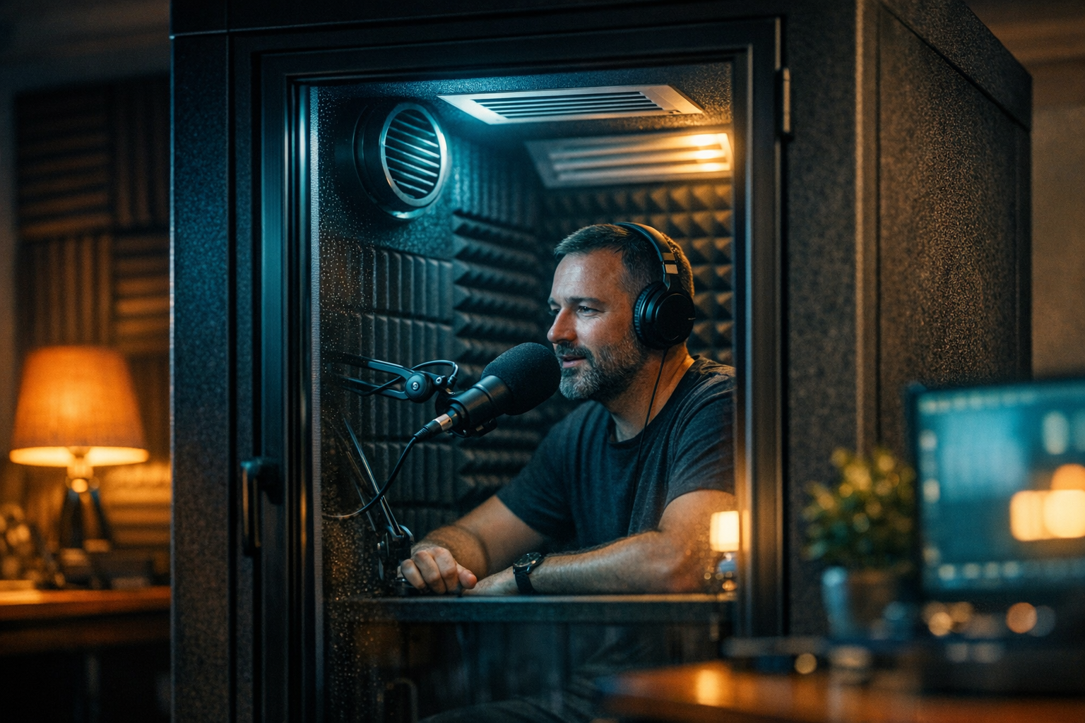 Ventilatiesysteem in geluidsdichte cabine