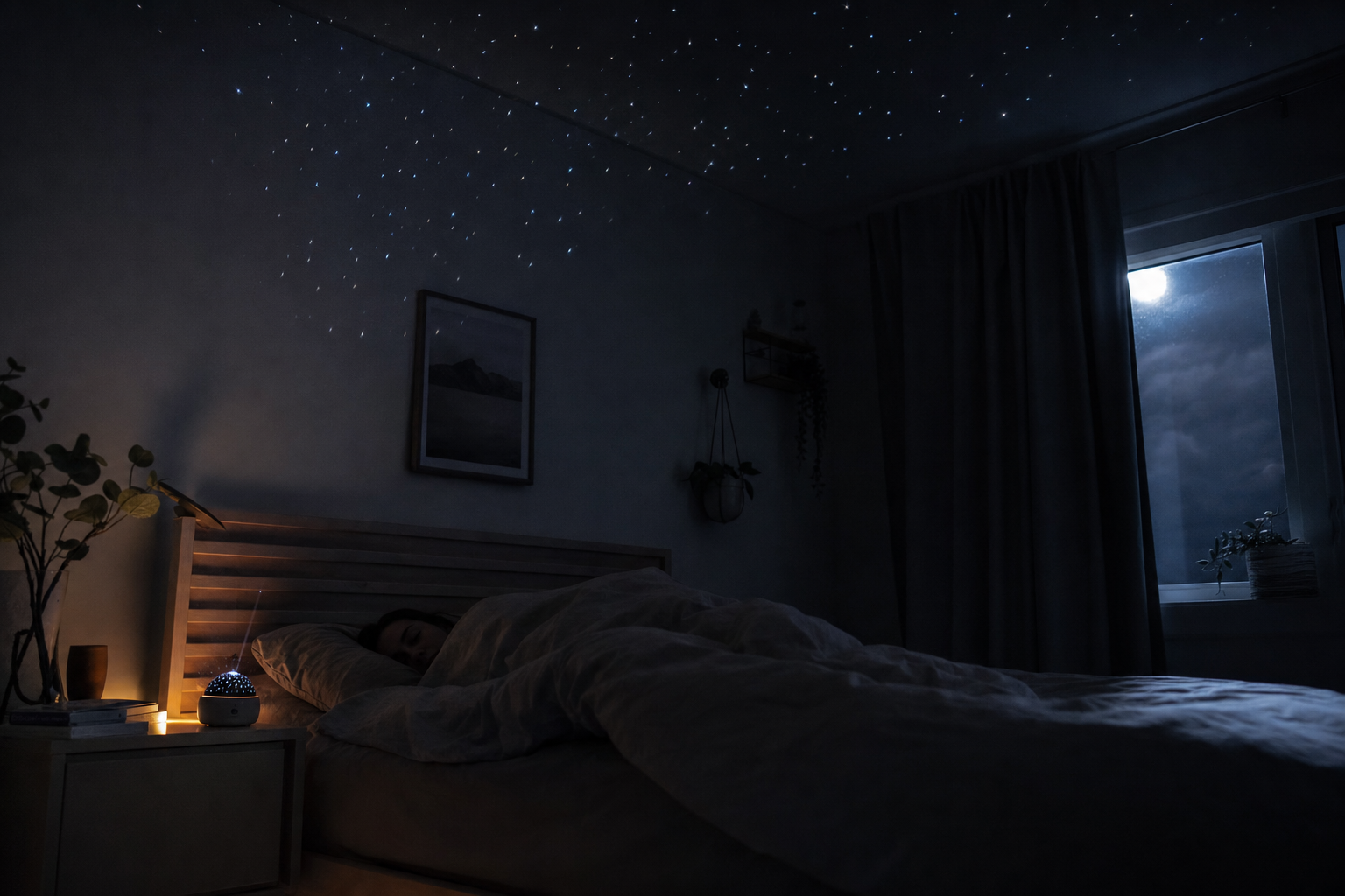 Sterrenhemel projector slaapkamer