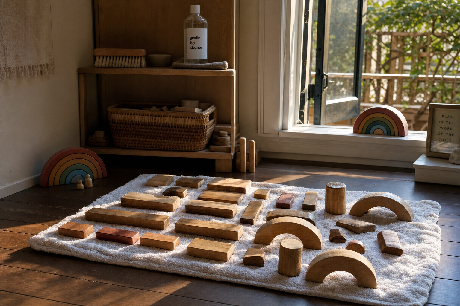 Verzorging houten speelgoed